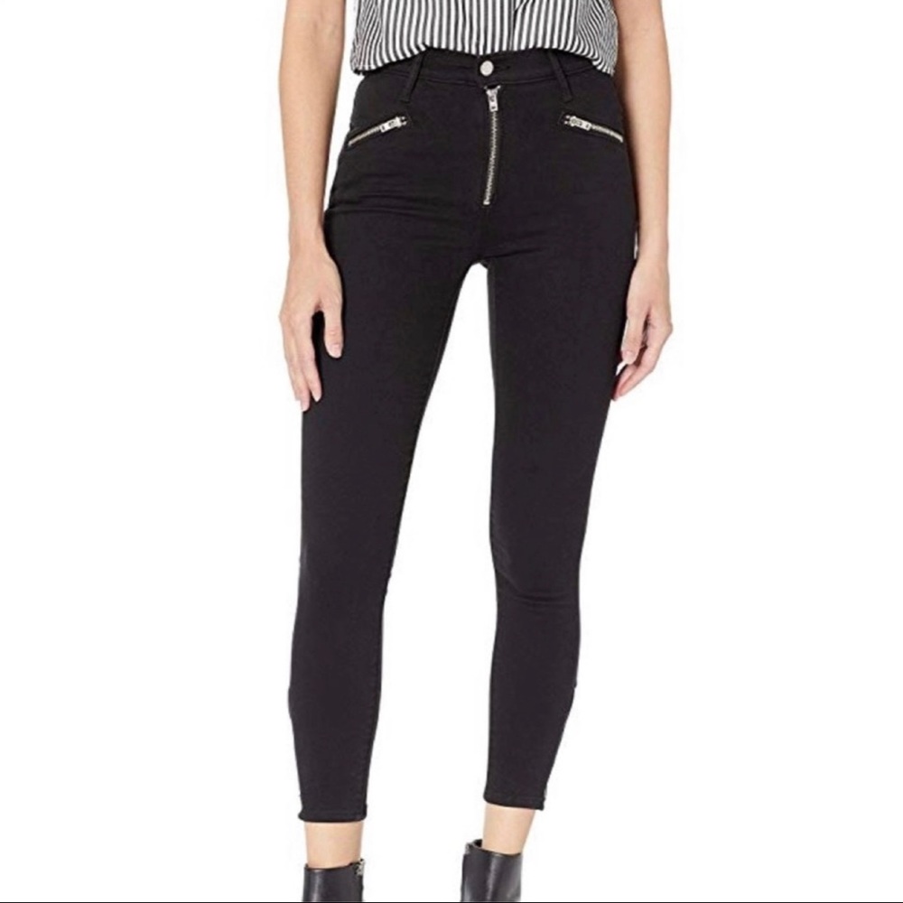 Levi’s PREMIUM Moto Mile High Ankle Zip Jeans